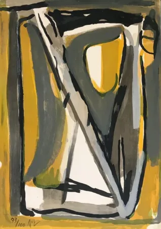 Lithografie Van Velde - Sans titre