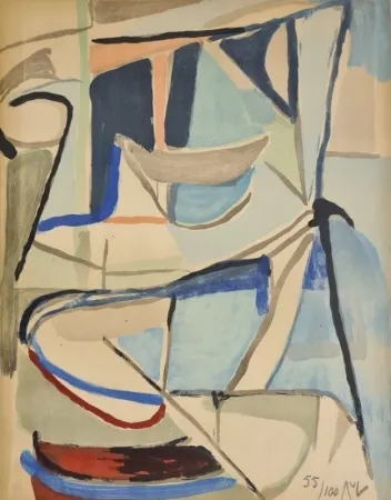 Lithografie Van Velde - Sans titre