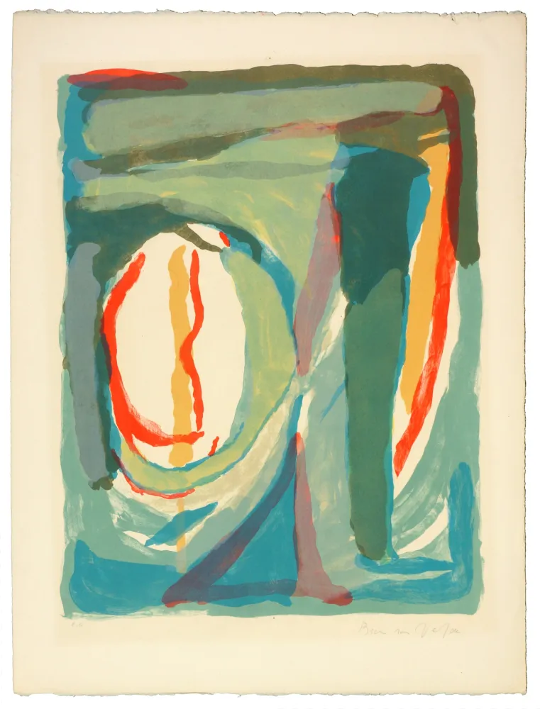 Lithografie Van Velde - Sans Titre