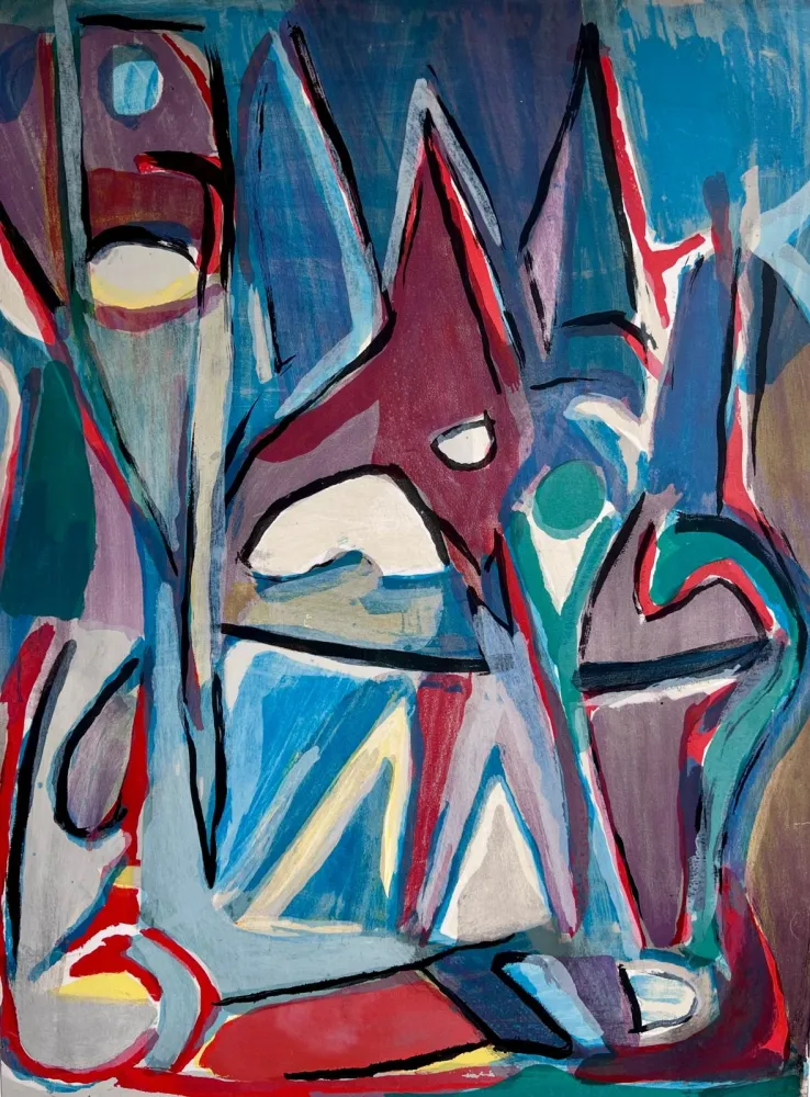 Lithografie Van Velde - Sans titre 