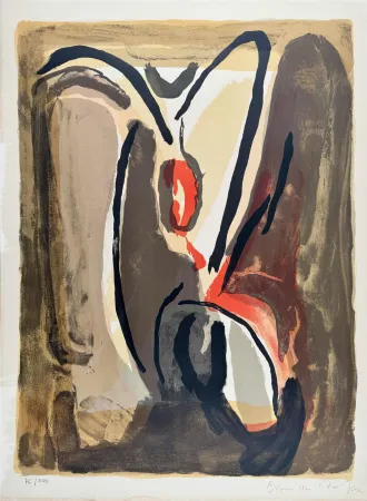 Lithografie Van Velde -  Sans titre 