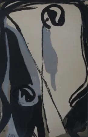 Lithografie Van Velde - Sans titre