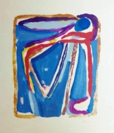 Lithografie Van Velde - Sans titre