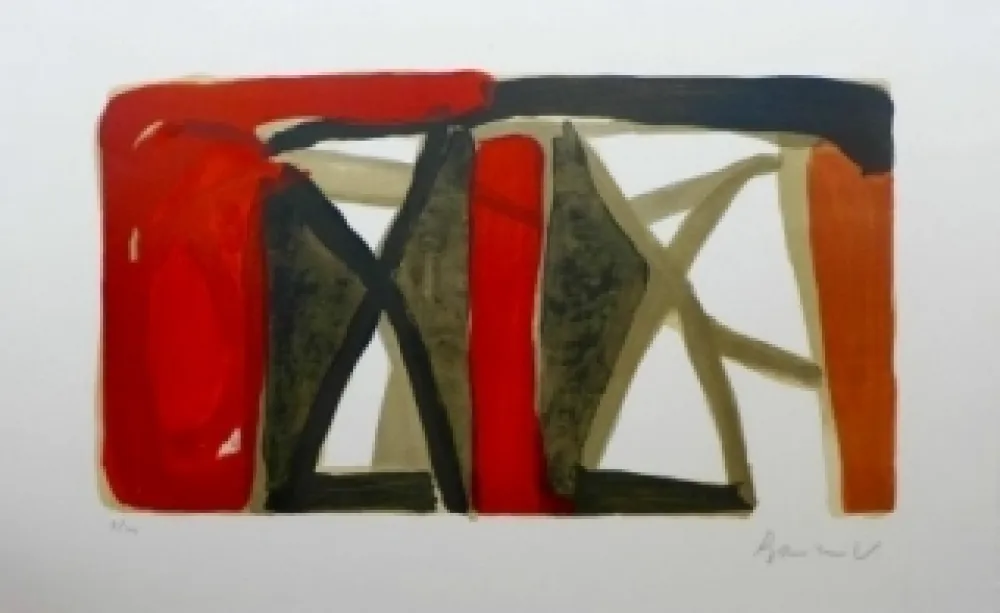 Lithografie Van Velde - Sans titre