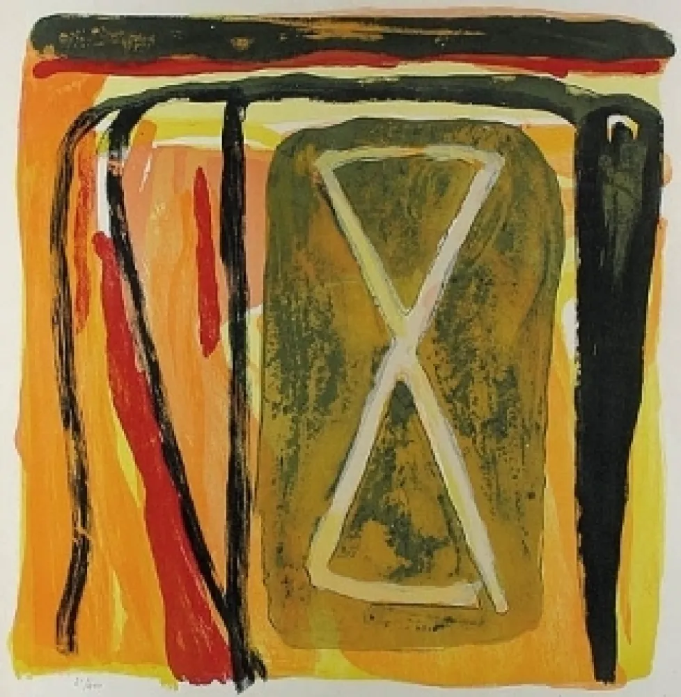 Lithografie Van Velde - Sans titre