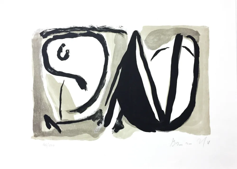 Lithografie Van Velde - Sans titre