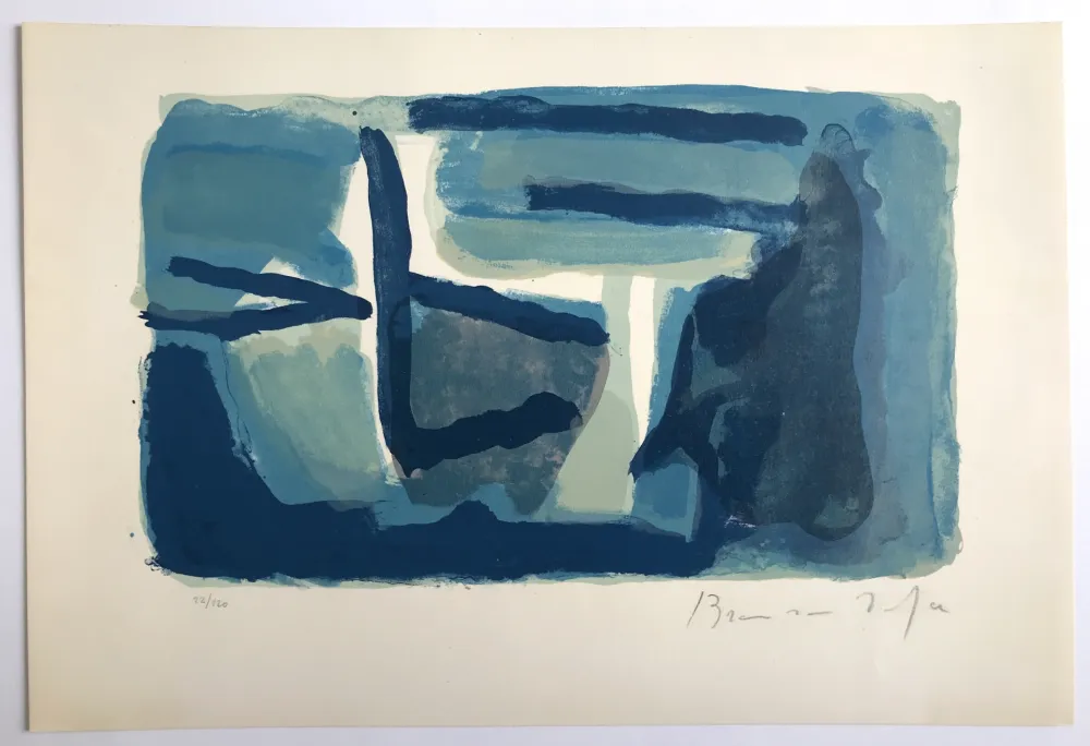 Lithografie Van Velde - Sans titre (MP 127)