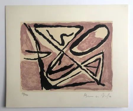 Lithografie Van Velde - Sans titre (MP 84)