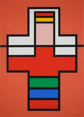Zeefdruk Vandenbranden - Composition, 1988