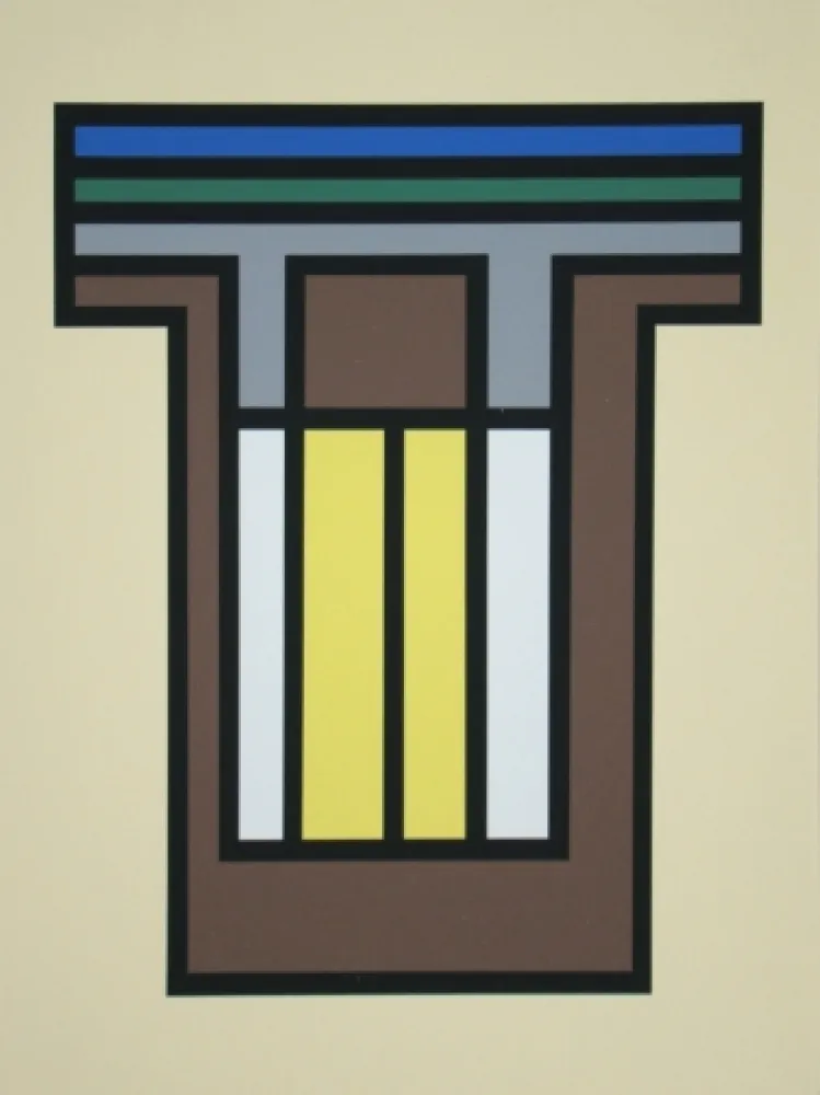 Zeefdruk Vandenbranden - Composition - Grafiek der Grenzen