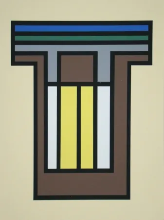 Zeefdruk Vandenbranden - Composition - Grafiek der Grenzen