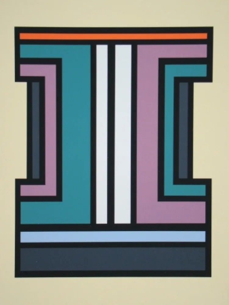 Zeefdruk Vandenbranden - Composition - Inschriften