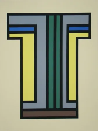 Zeefdruk Vandenbranden - Composition - Regen