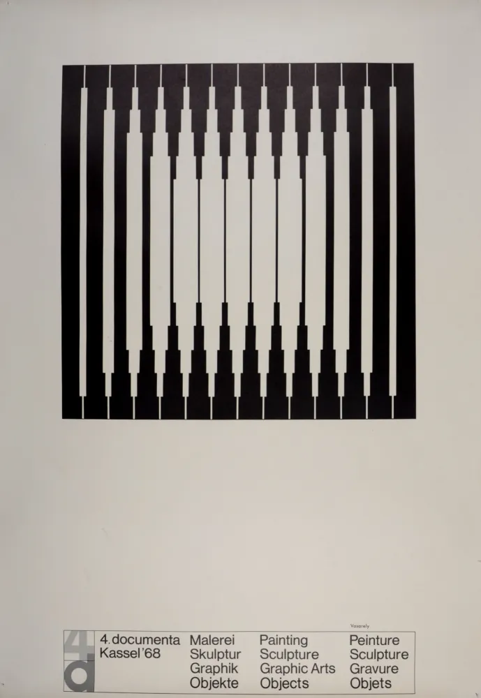 Lithografie Vasarely - 4 documenta, Kassel, Germany, 1968