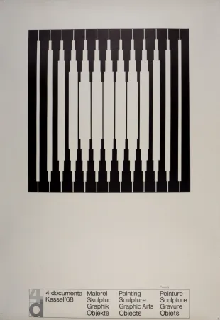 Lithografie Vasarely - 4 documenta, Kassel, Germany, 1968