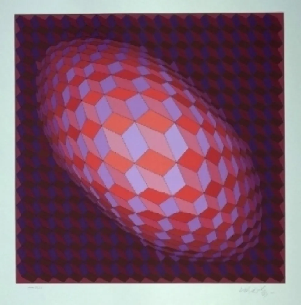 Lithografie Vasarely - Andromeda