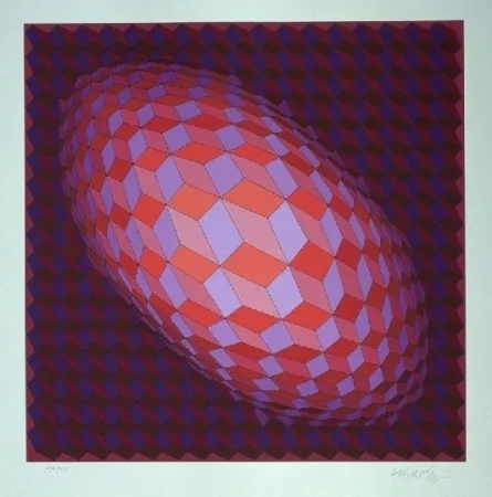 Zeefdruk Vasarely - ANDROMEDE