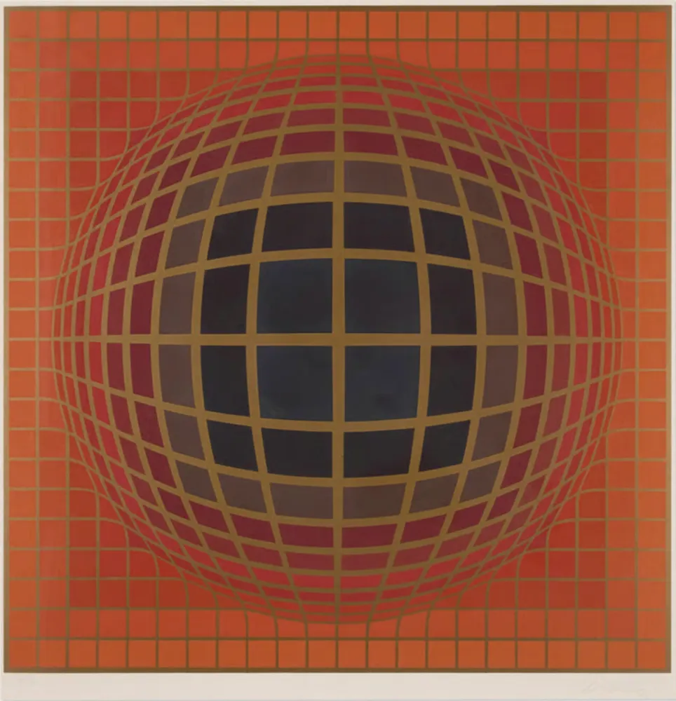 Zeefdruk Vasarely - B-Bomb-b (1)
