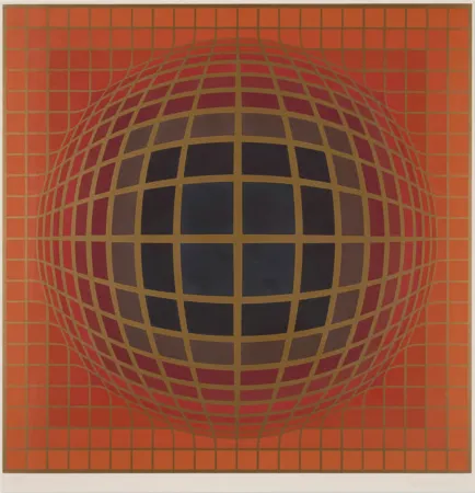 Zeefdruk Vasarely - B-Bomb-b (1)