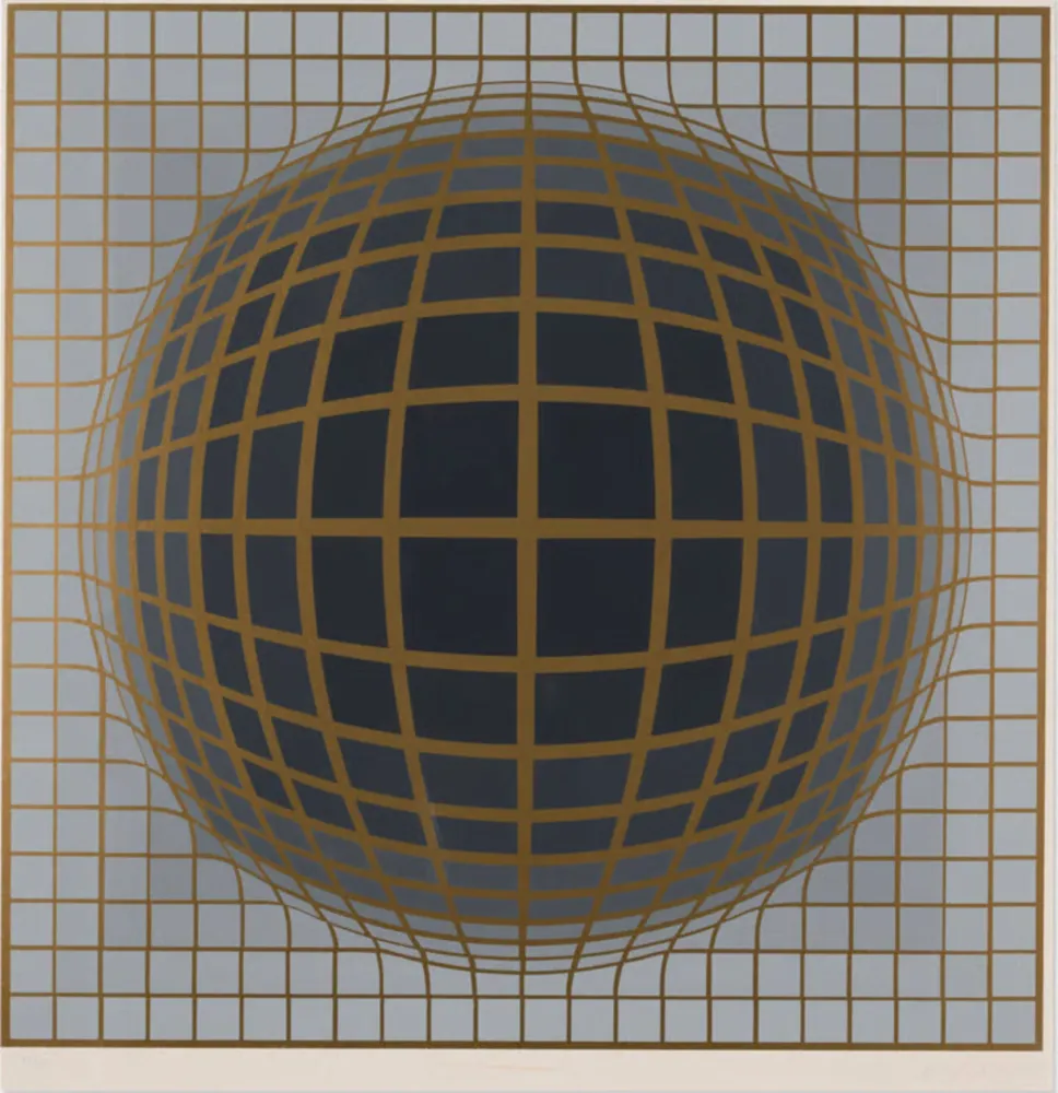 Zeefdruk Vasarely - B-Bomb-b (2)