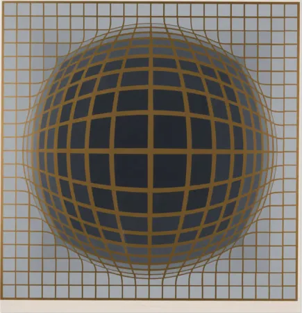 Zeefdruk Vasarely - B-Bomb-b (2)
