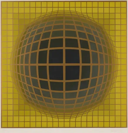 Zeefdruk Vasarely - B-Bomb-b (3)