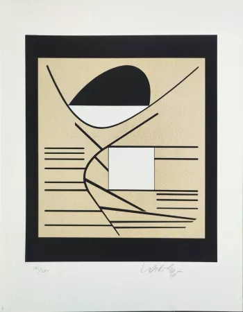 Zeefdruk Vasarely - Balaton