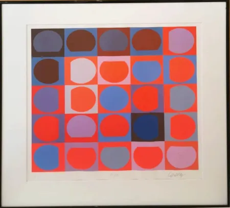 Zeefdruk Vasarely - Bellatrix - Pyr 