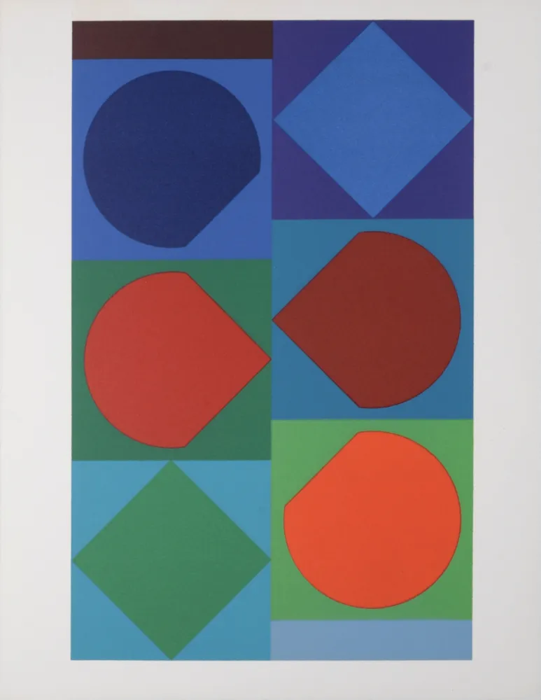 Lithografie Vasarely - Beryll, 1972