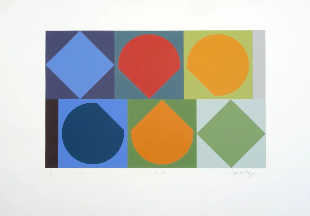 Zeefdruk Vasarely - Beryll-1X
