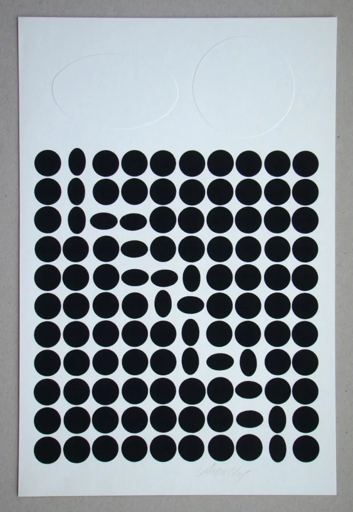 Zeefdruk Vasarely - Bételgeuse ( relief )