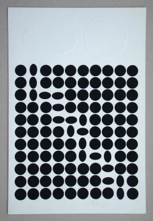 Zeefdruk Vasarely - Bételgeuse ( relief )