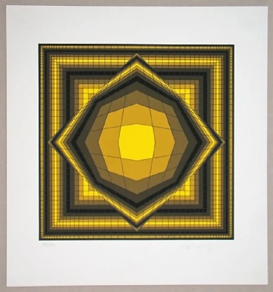 Zeefdruk Vasarely - Boréal