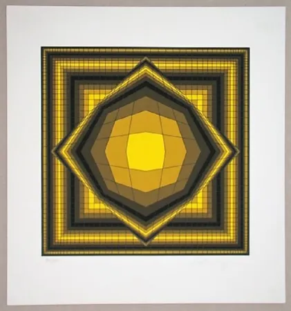 Zeefdruk Vasarely - Boréal
