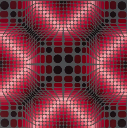 Zeefdruk Vasarely - Boulouss