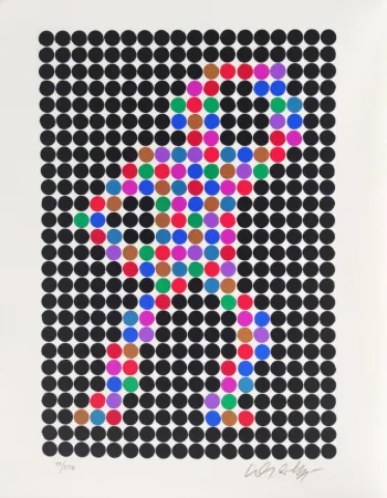 Zeefdruk Vasarely - Cirke