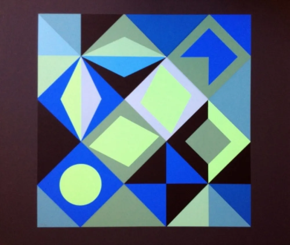 Lithografie Vasarely - COMPOSICION