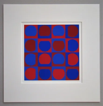 Zeefdruk Vasarely - Composition 1964