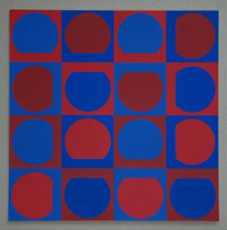Zeefdruk Vasarely - Composition, 1964