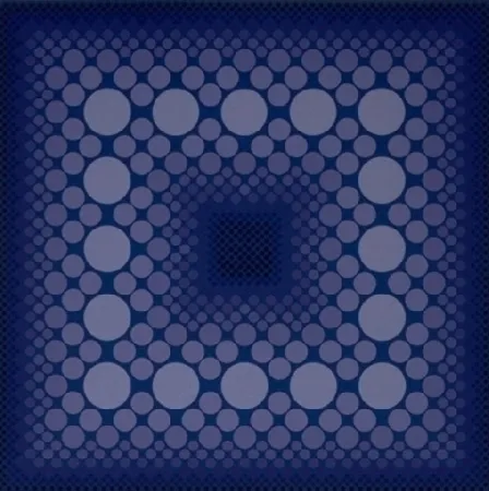 Zeefdruk Vasarely - CORONA