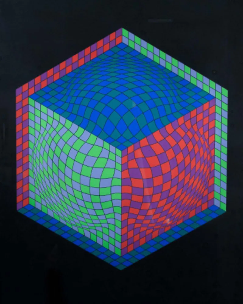 Zeefdruk Vasarely - Dagg 2