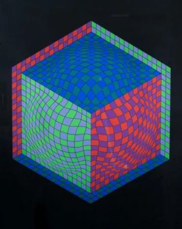 Zeefdruk Vasarely - Dagg 2