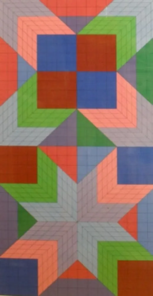 Zeefdruk Vasarely - Door