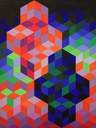 Geen Techniek Vasarely - Duo-2