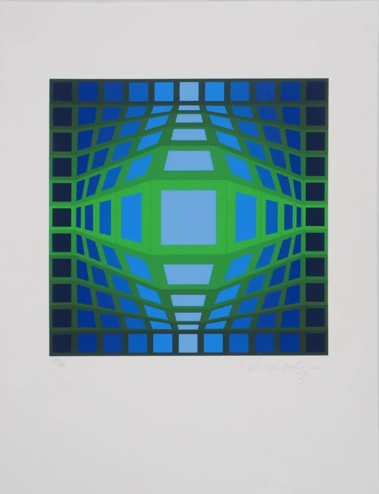 Zeefdruk Vasarely - Geymant A