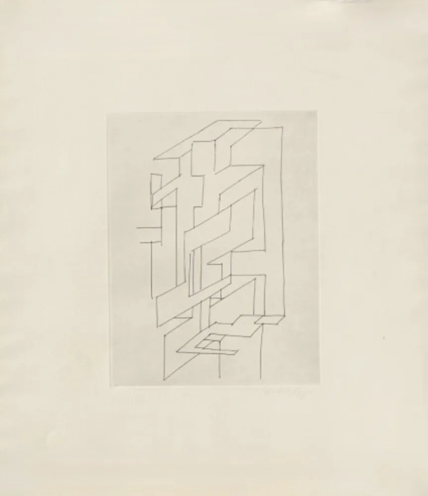 Gravure Vasarely - Gordes Gestalt