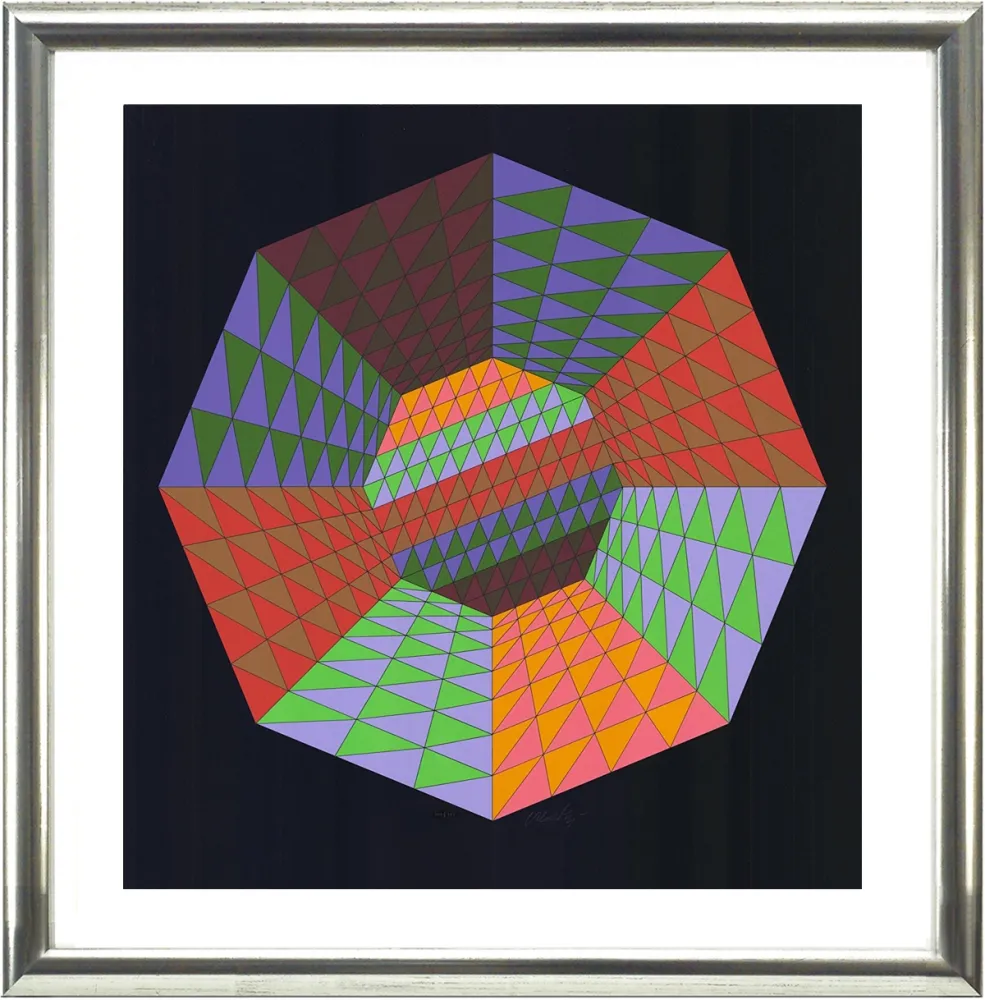 Zeefdruk Vasarely - Heisenberg