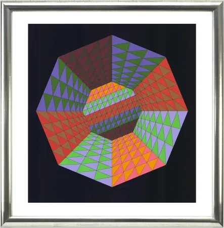 Zeefdruk Vasarely - Heisenberg