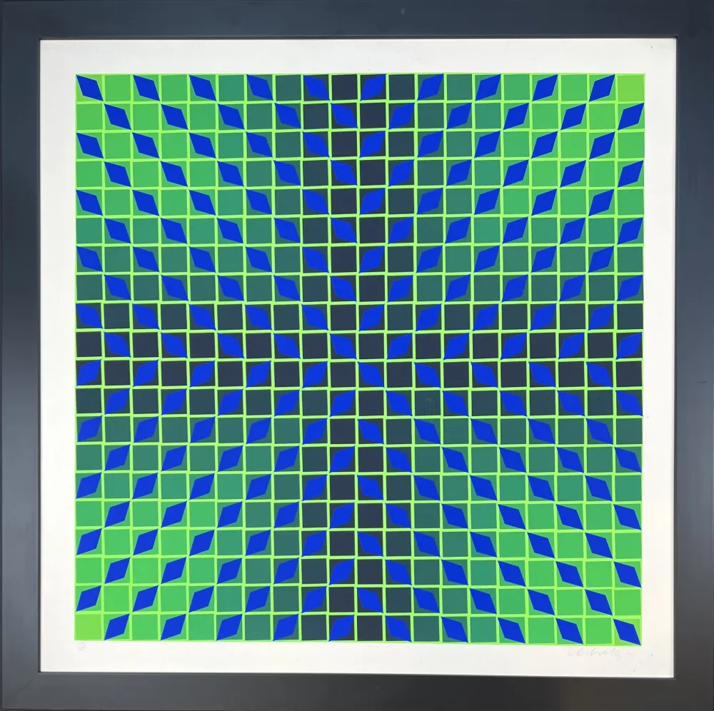 Zeefdruk Vasarely - Jindey