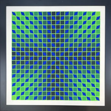 Zeefdruk Vasarely - Jindey